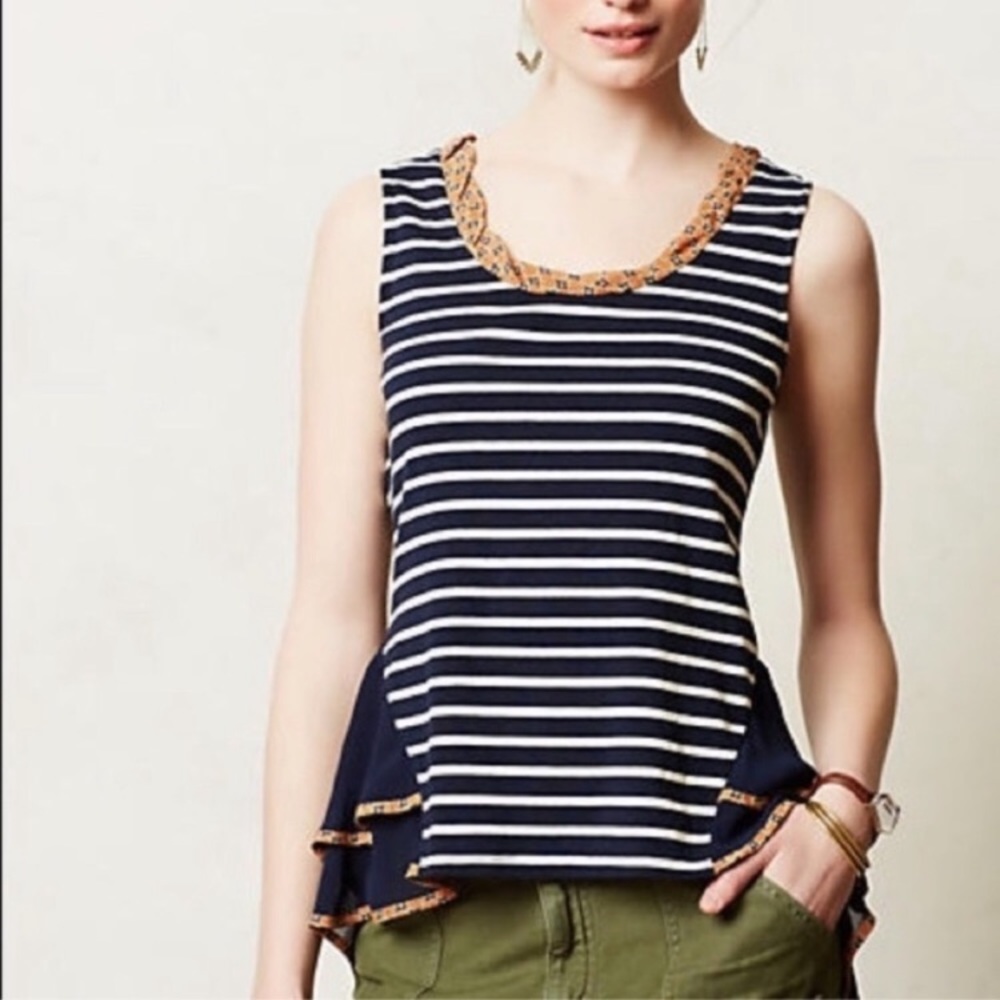 Anthropologie striped tank top.
